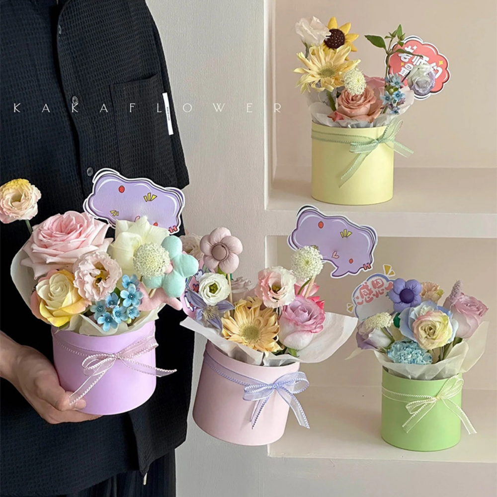 Small Flowers Packing Box Hug  - Event Party Box reseña y precio