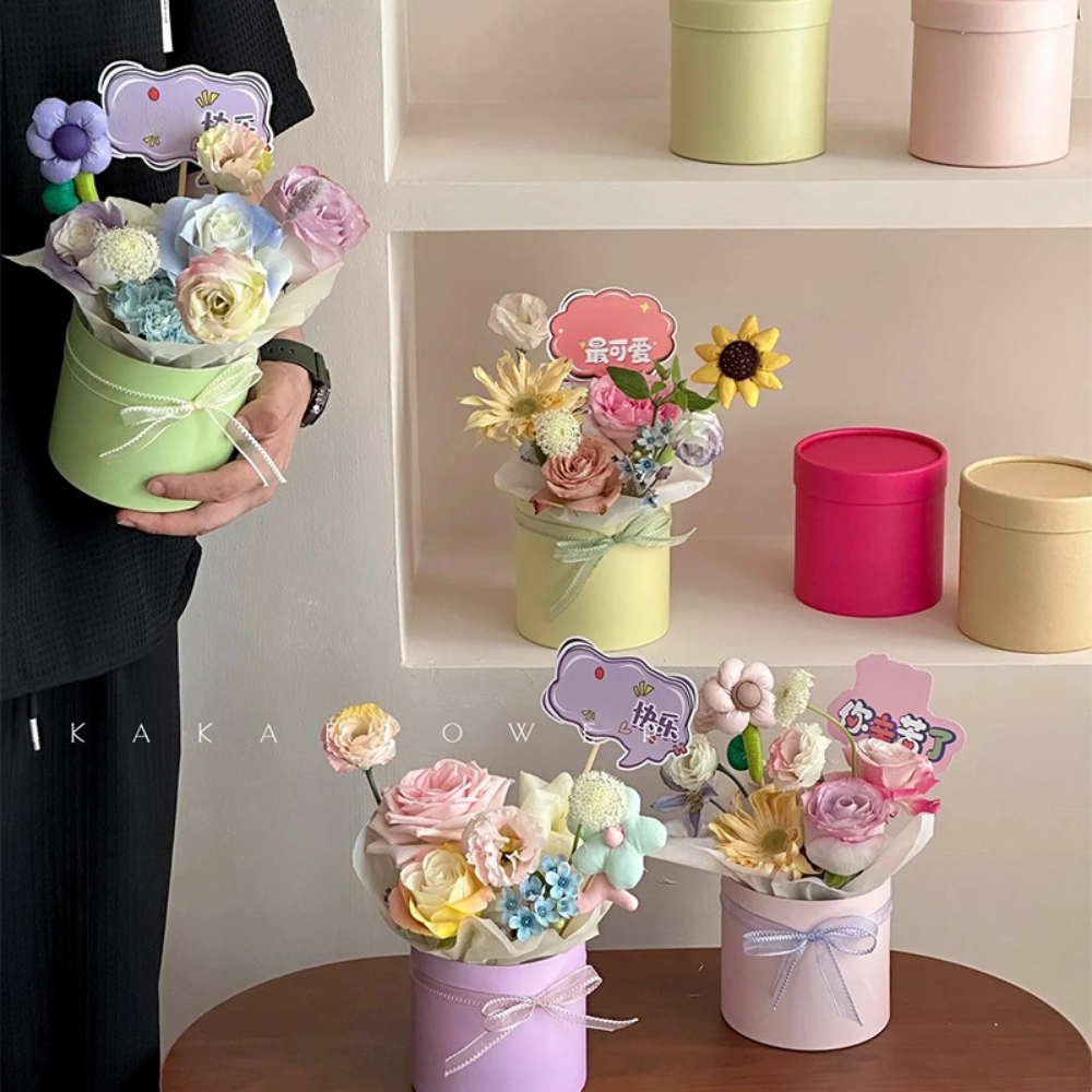 Small Flowers Packing Box Hug  - Event Party Box reseña y precio