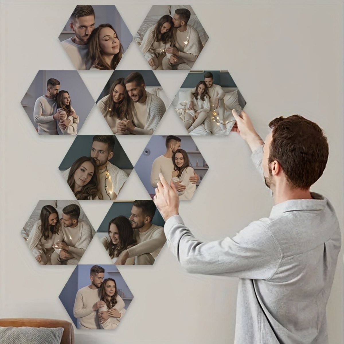 Custom Wall Decor — Modern Hex - Eve Party reseña y precio