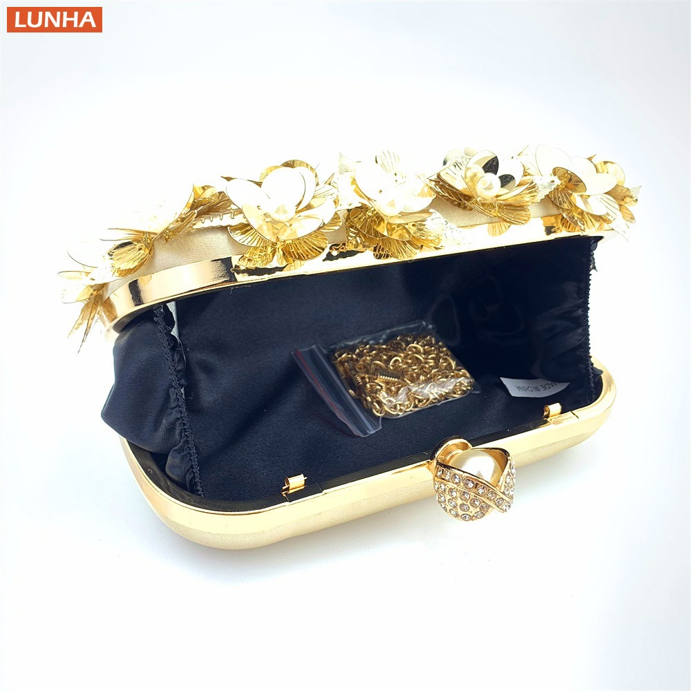 Women's Luxury Pearl Clutch Bo - Event Party Box reseña y precio