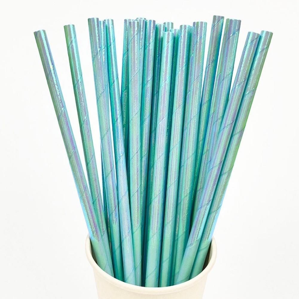 25Pcs Pearlescent Bronzing Pap - Paper Straw Color reseña y precio
