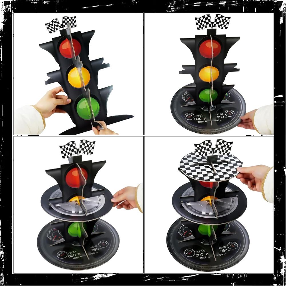 Round Cardboard 3-Tier Cupcake - Cupcake Stand Tier reseña y precio