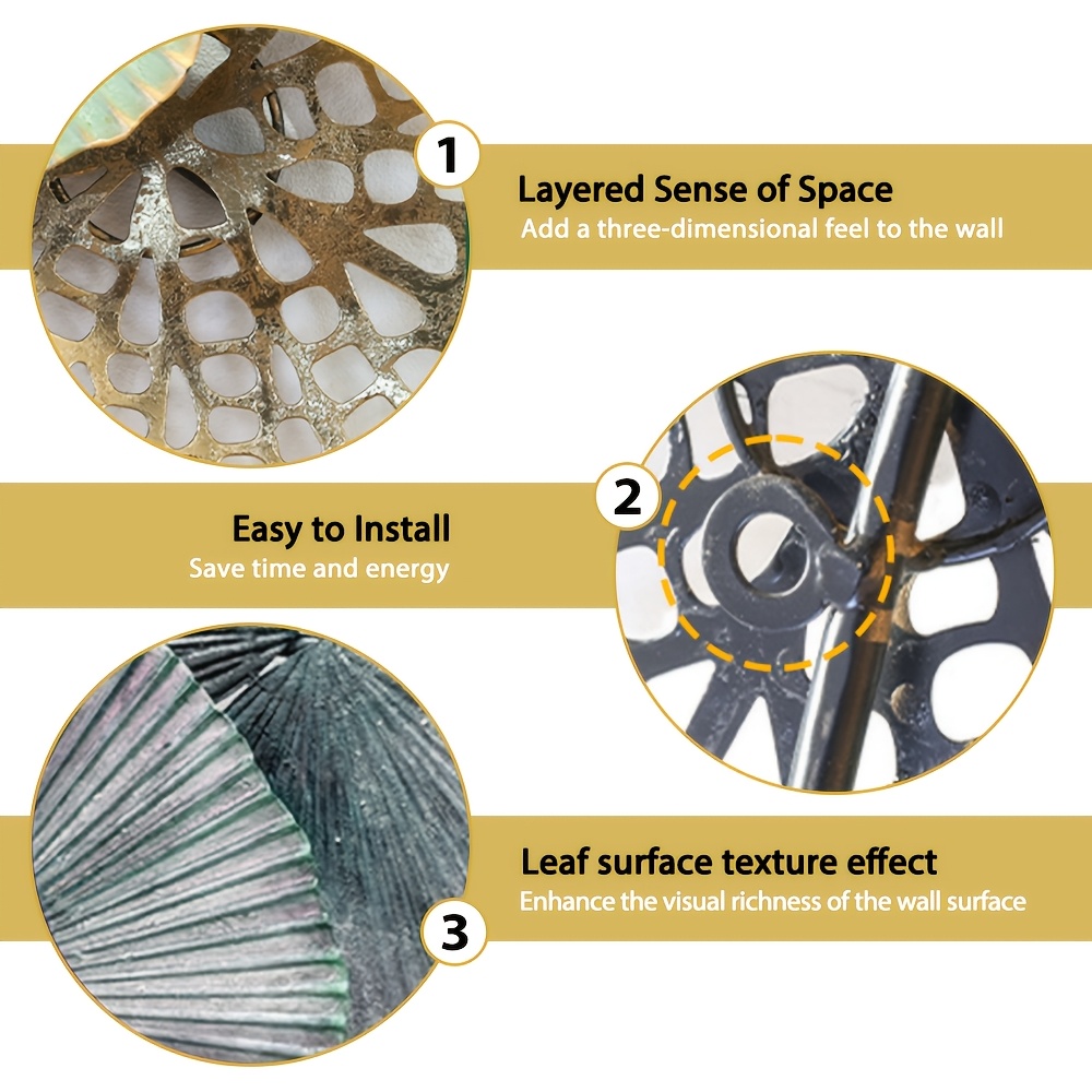 Large Metal Wall Art Decor 52. - Flower Wall Panel reseña y precio