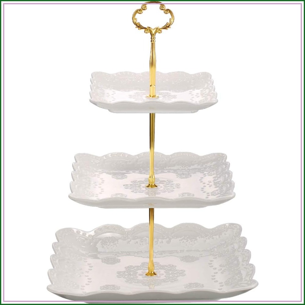 3 Tier Porcelain Cupcake Stand - Cupcake Stand Tier reseña y precio