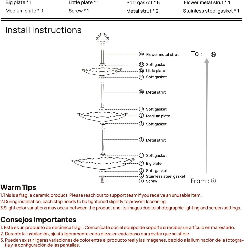 3 Tier Porcelain Cupcake Stand - Cupcake Stand Tier reseña y precio