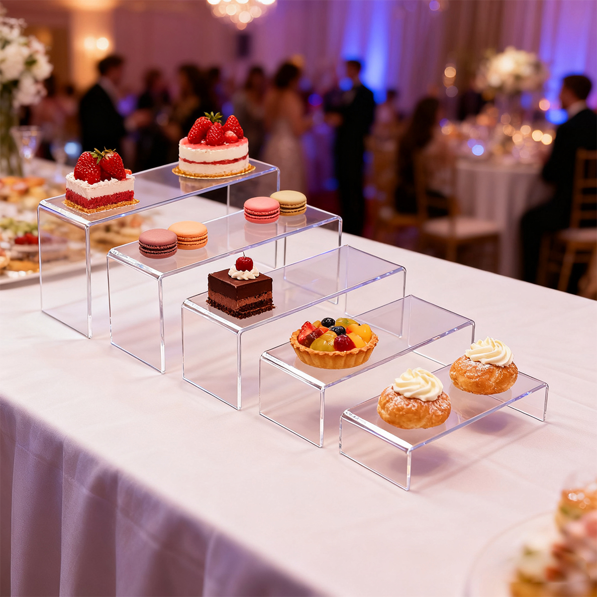 5pcs Acrylic Dessert Display S - Cupcake Stand Tier reseña y precio