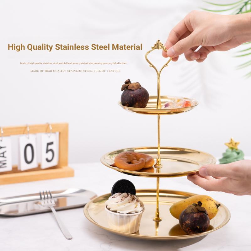 Gold Silver 2/3-Tier Cake Stan - Cupcake Stand Tier reseña y precio