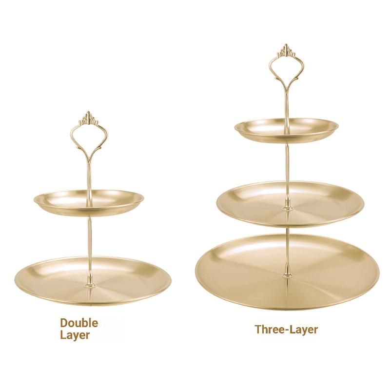 Gold Silver 2/3-Tier Cake Stan - Cupcake Stand Tier reseña y precio