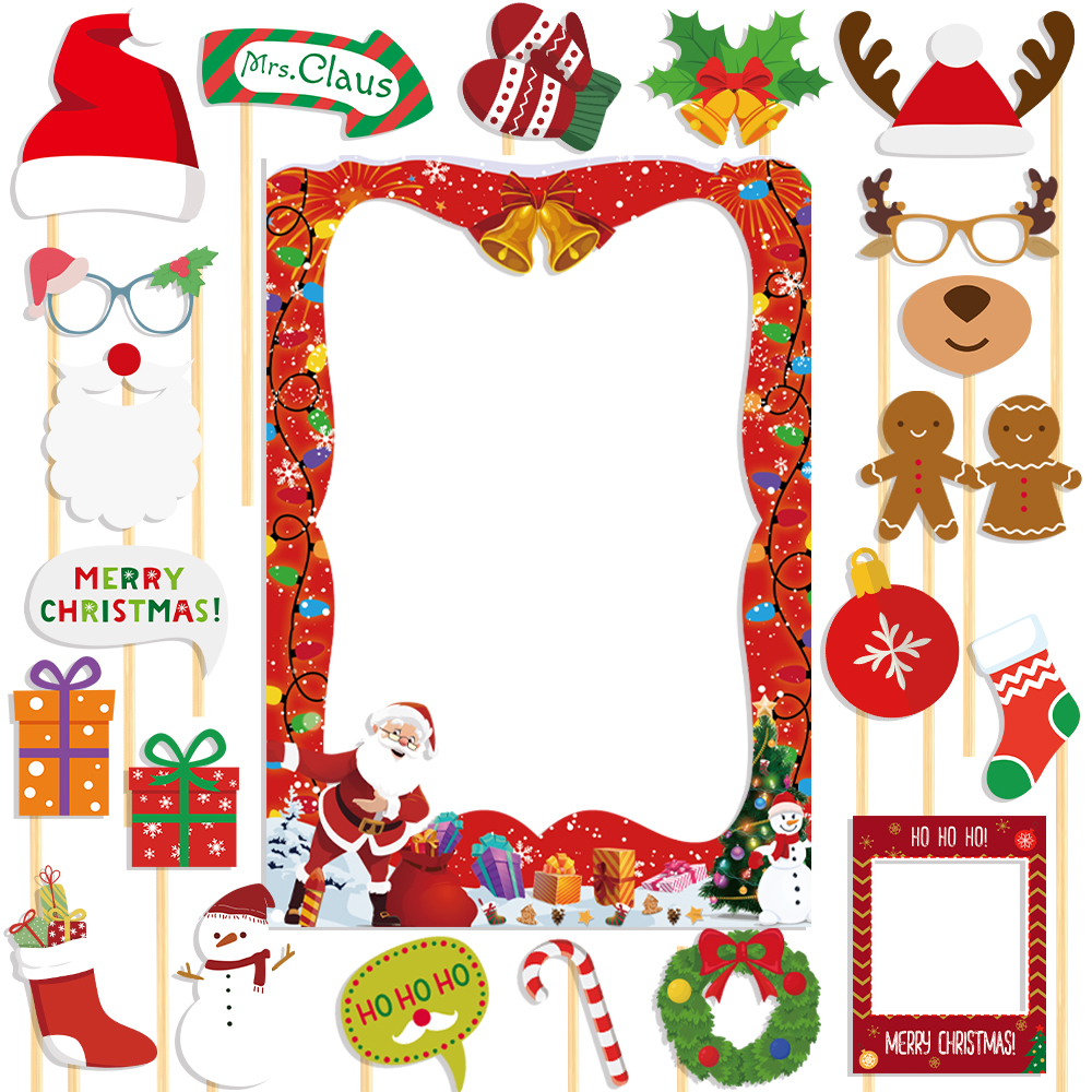 Christmas Photo Booth Frame Sa - Photo Booth Frame reseña y precio