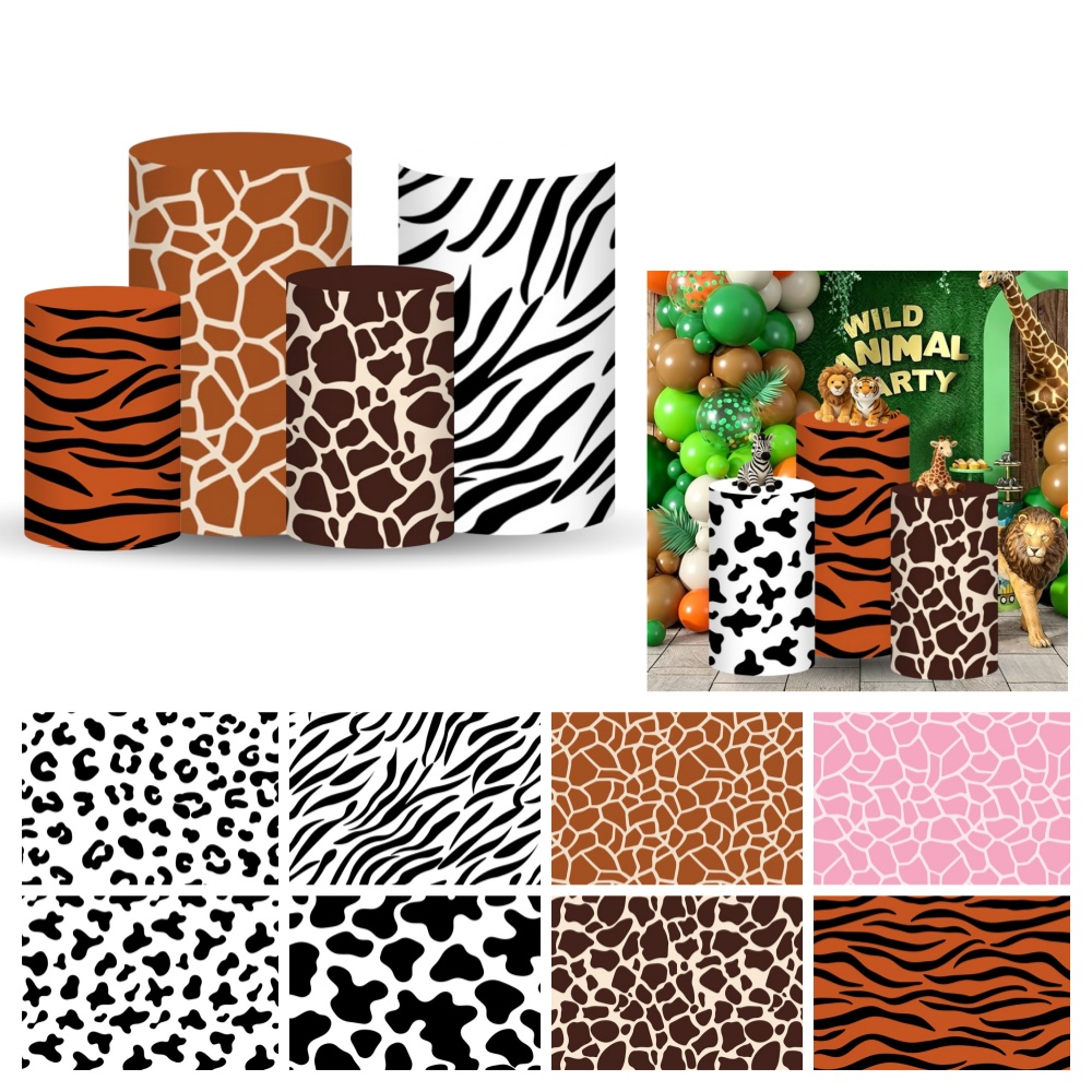 Safari Cylinder Pedestal Stand - Dessert Table Backdrop reseña y precio