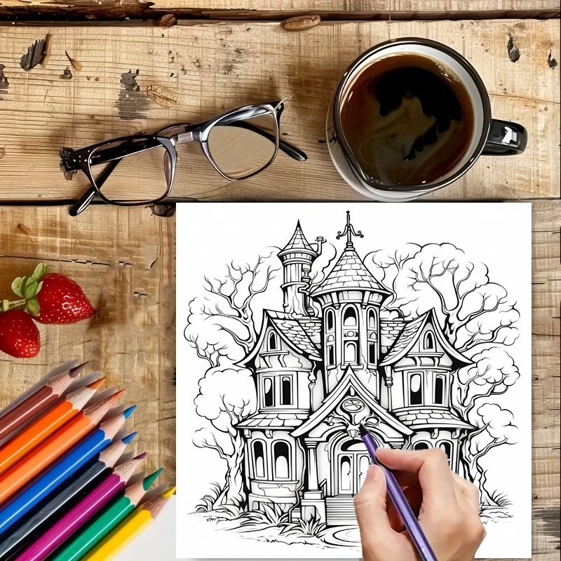 Haunted House Coloring Book fo - Supply Event reseña y precio