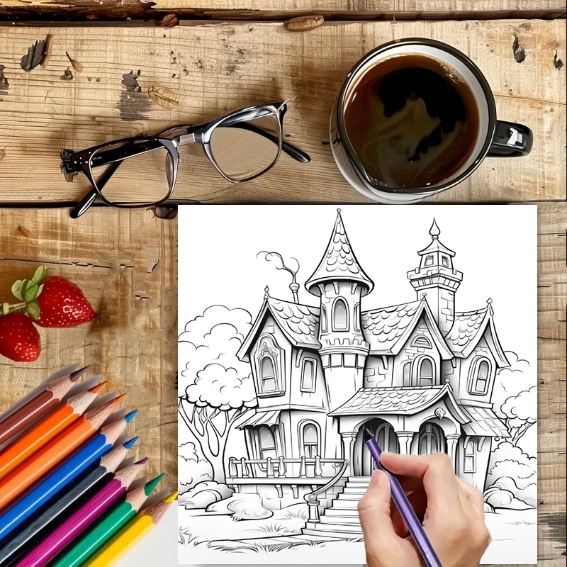 Haunted House Coloring Book fo - Supply Event reseña y precio