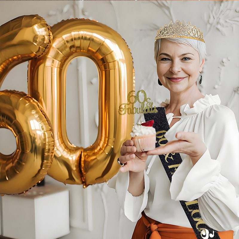 30- 50th  Birthday Anniversary - Birthday Sash Glitter reseña y precio