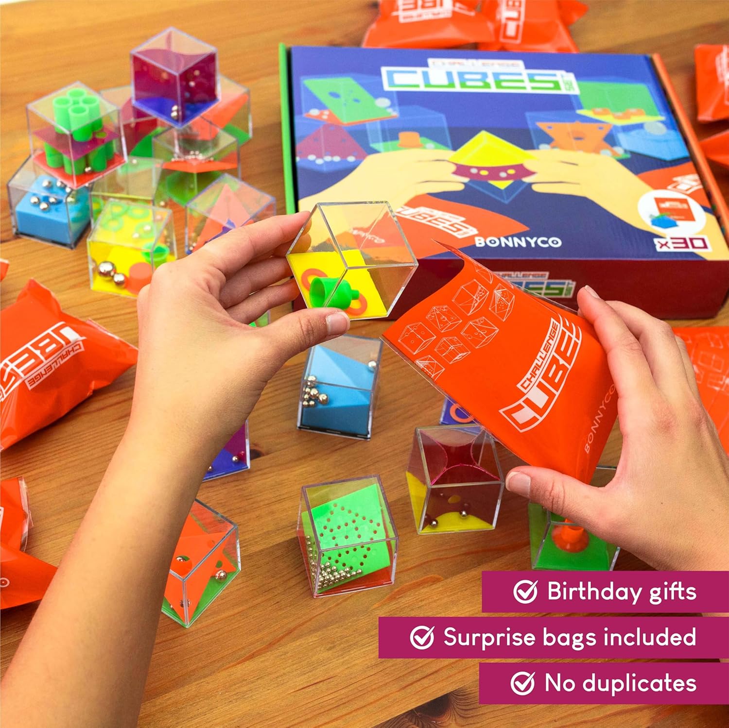 Brain Teaser Puzzles Cubes Pac - Party Favor Bag reseña y precio