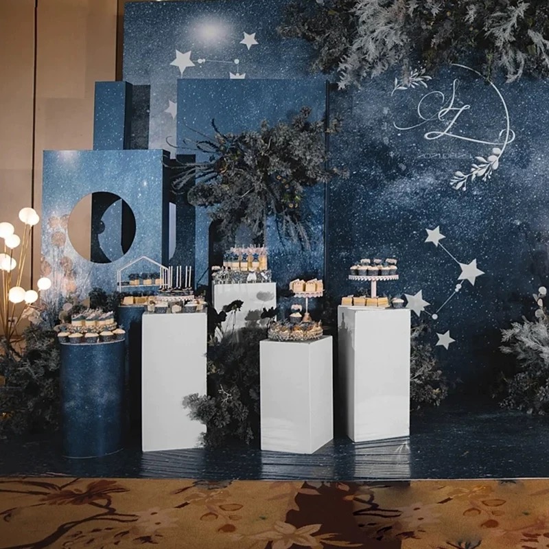 White Column Flower Vase 10pcs - Dessert Table Backdrop reseña y precio