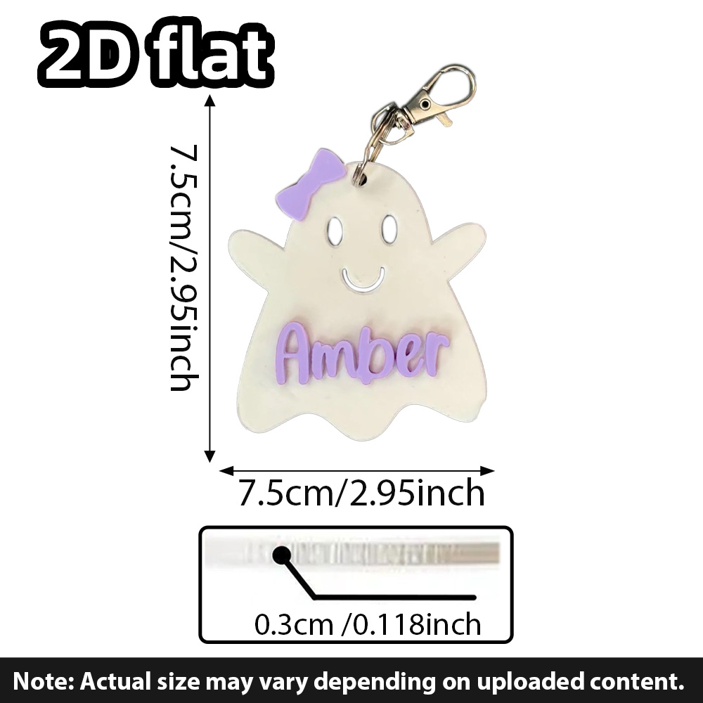 Personalized Ghost Keychain, G - Party Favor Bag reseña y precio