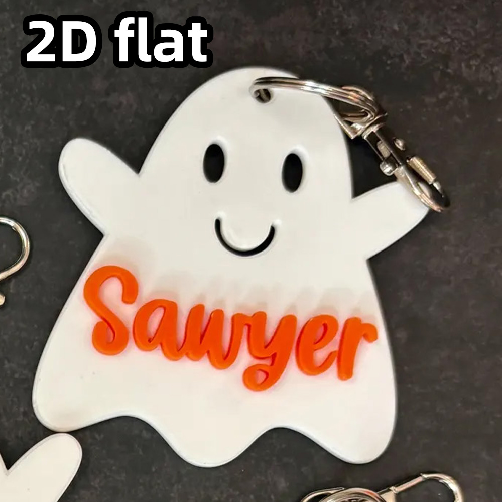 Personalized Ghost Keychain, G - Party Favor Bag reseña y precio
