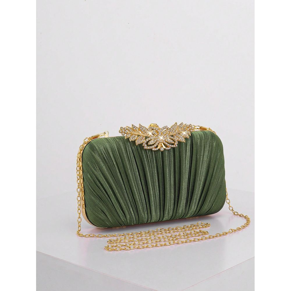 Fashion Rhinestone Decor Flap  - Event Party Box reseña y precio