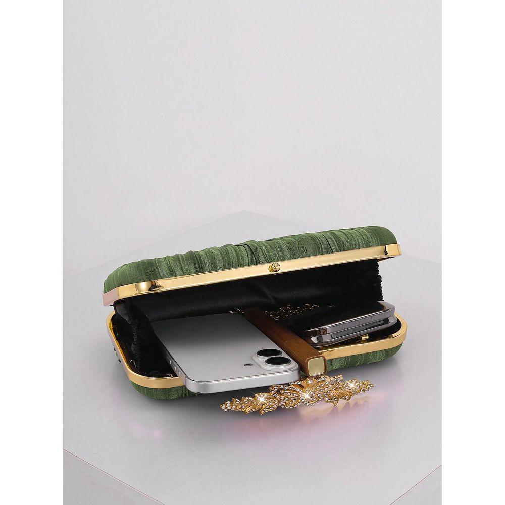 Fashion Rhinestone Decor Flap  - Event Party Box reseña y precio