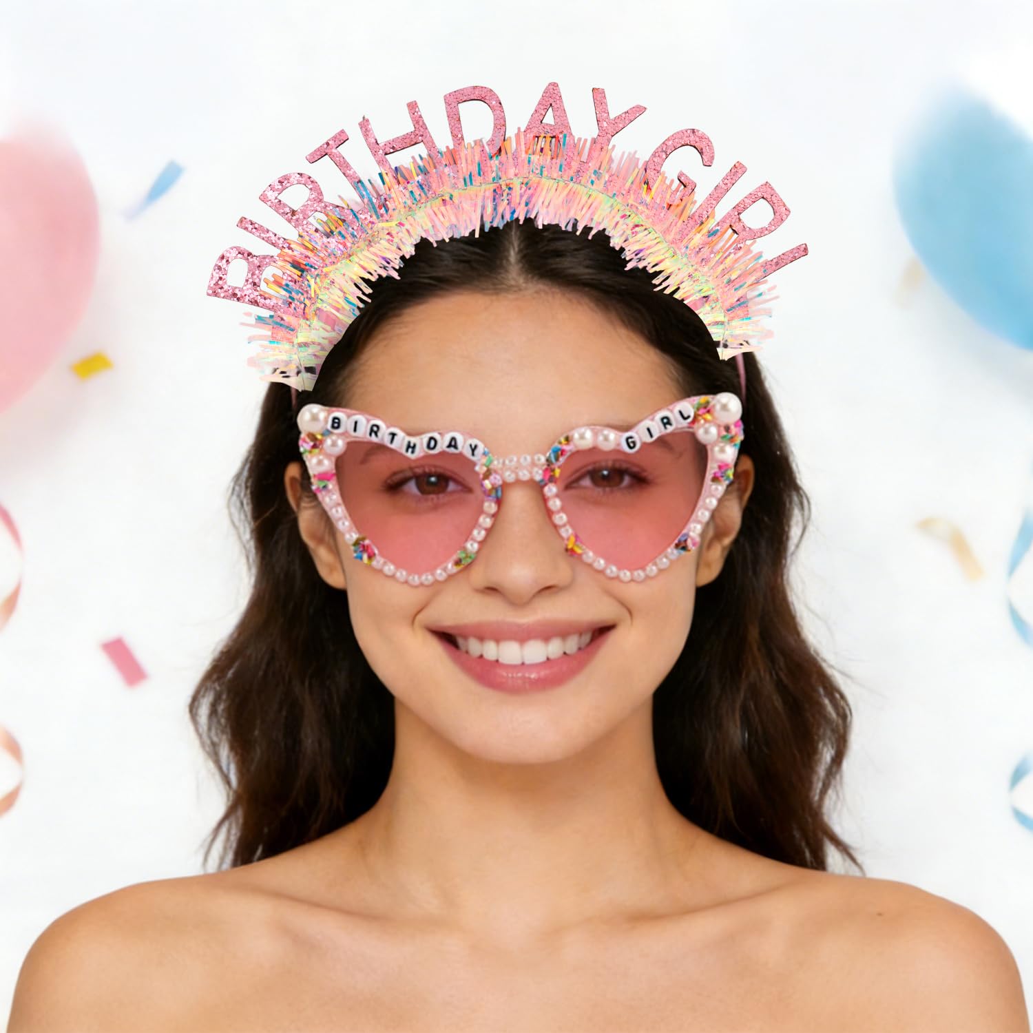 Birthday Girl Headband Sash Su - Birthday Sash Glitter reseña y precio