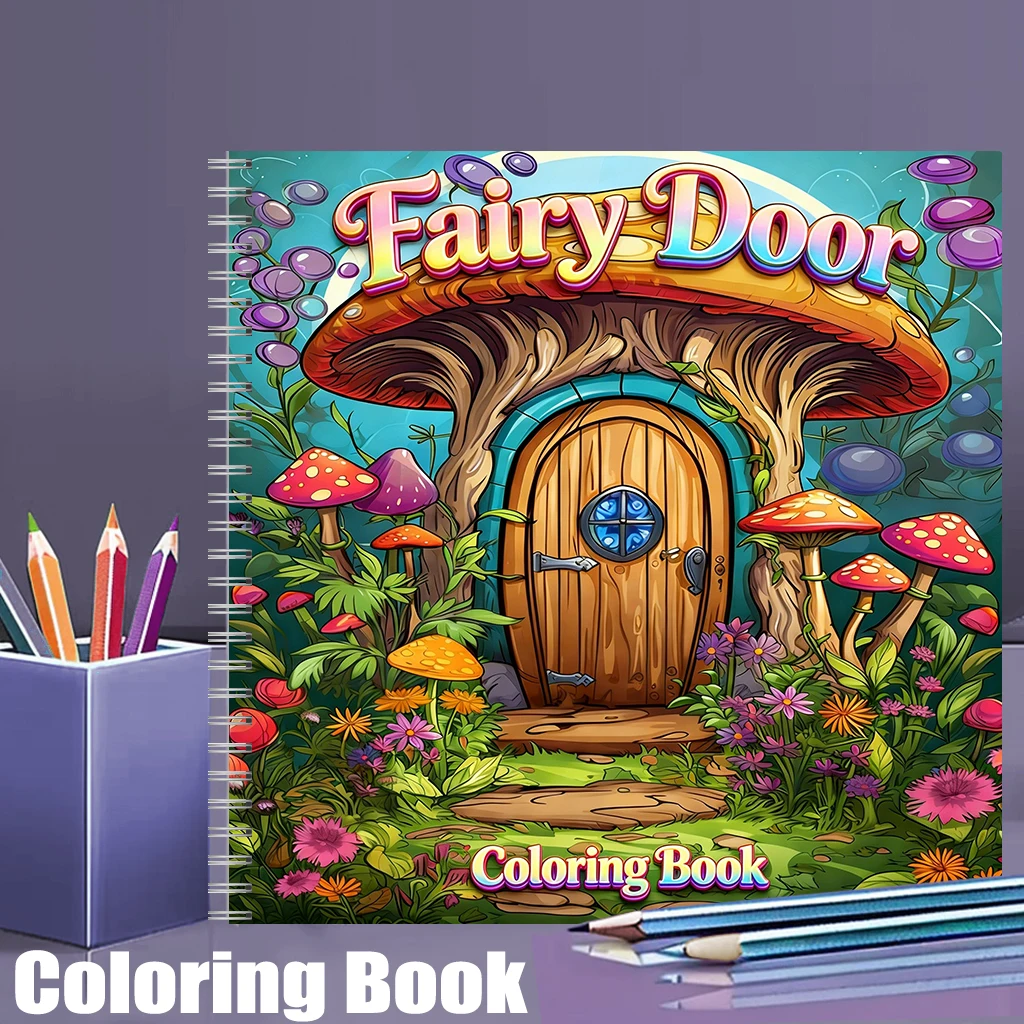 Coloring Book Fairy Door for A - Supply Event reseña y precio
