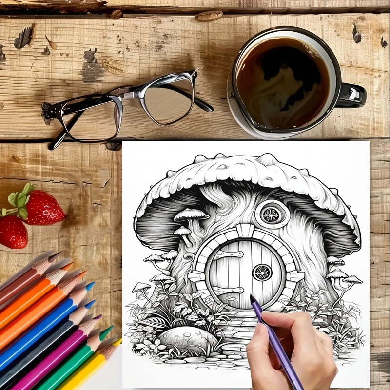 Coloring Book Fairy Door for A - Supply Event reseña y precio