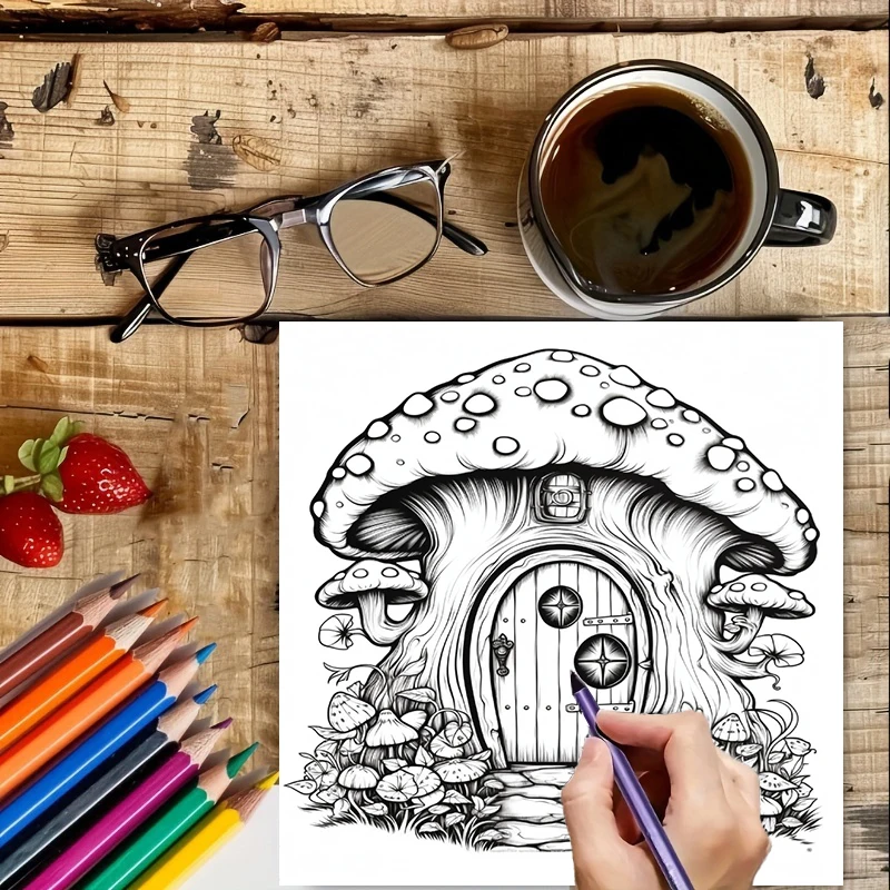 Coloring Book Fairy Door for A - Supply Event reseña y precio