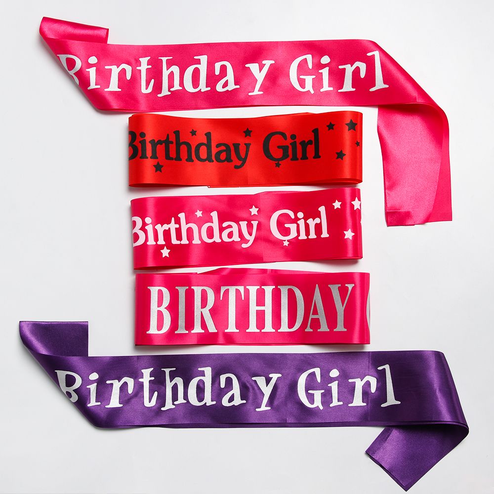 Birthday Girl Glitter Satin Sa - Birthday Sash Glitter reseña y precio