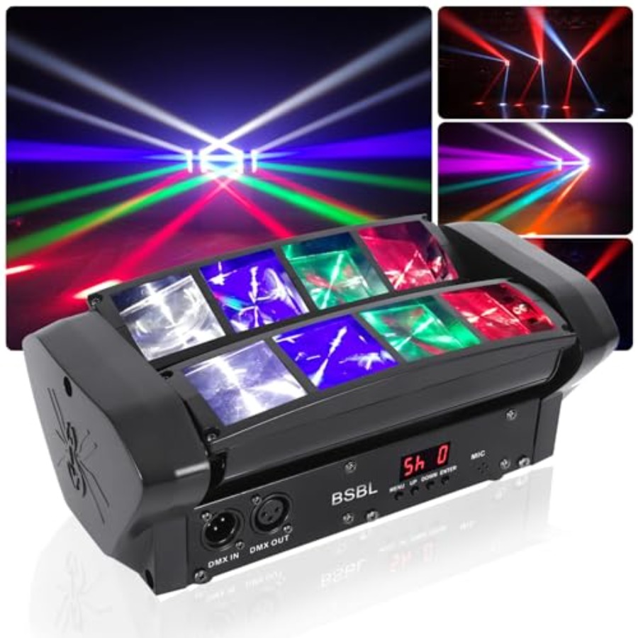 RGBW Moving Head DJ Light LED  - Event Party Dj reseña y precio