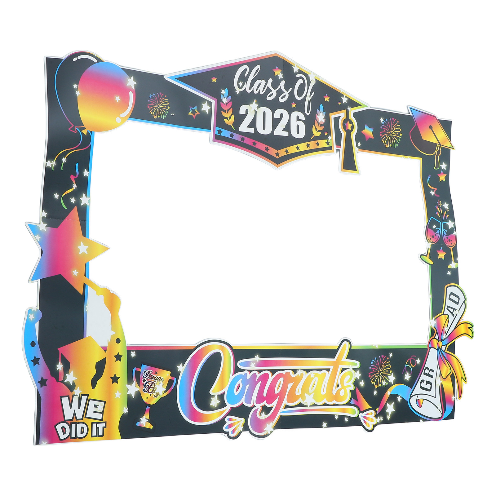 Graduation Photo Props Frame 2 - Photo Booth Frame reseña y precio