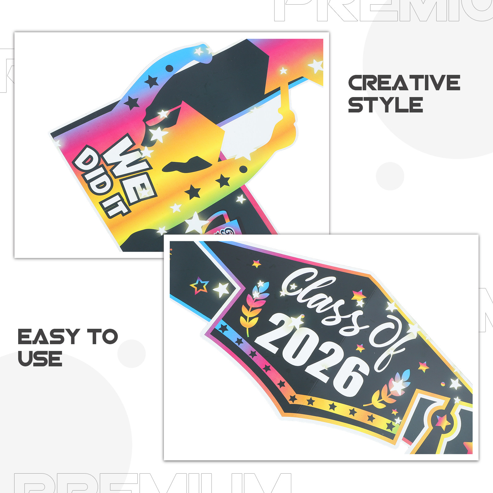 Graduation Photo Props Frame 2 - Photo Booth Frame reseña y precio