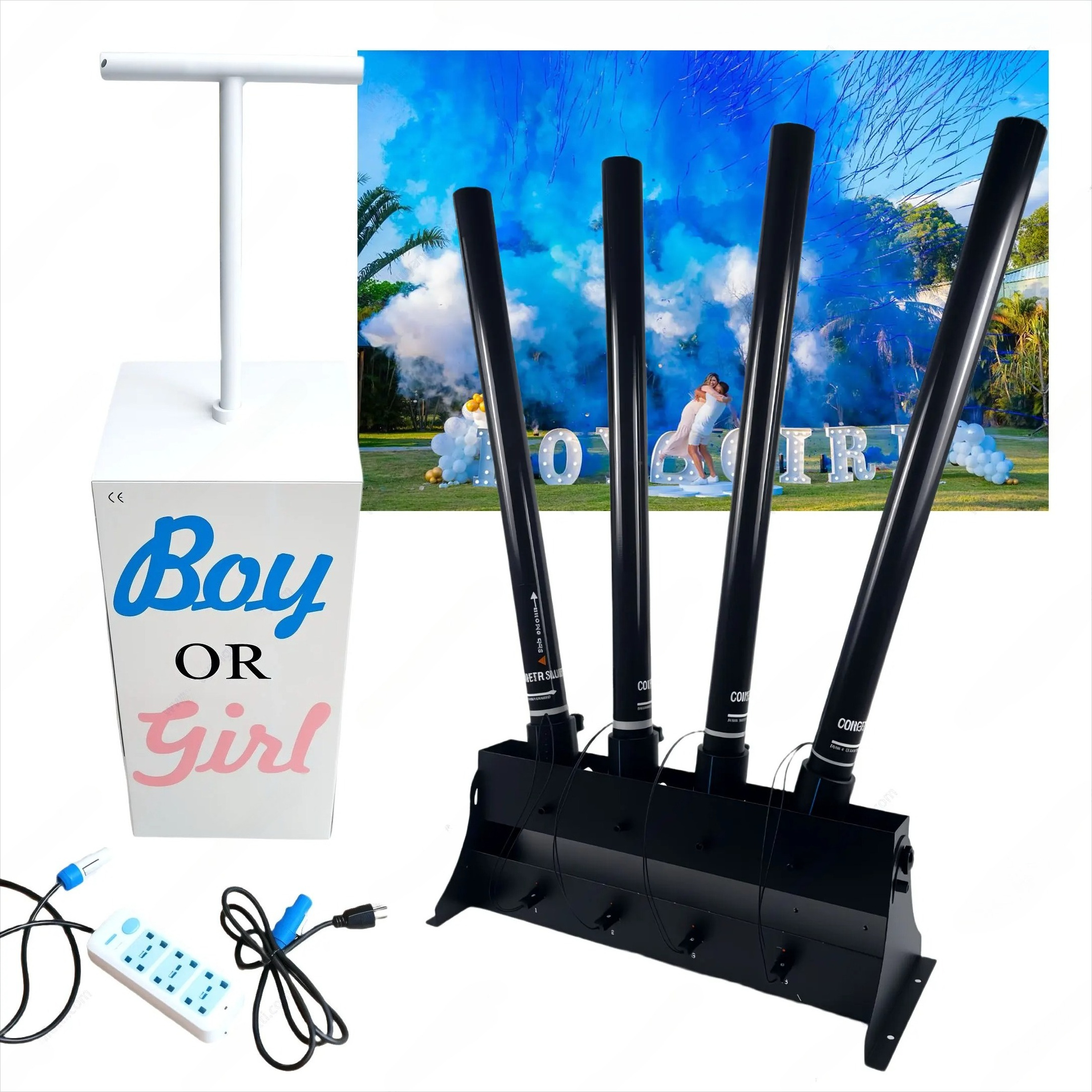 Baby Shower TNT Electronic Spr - Confetti Cannon Tube reseña y precio