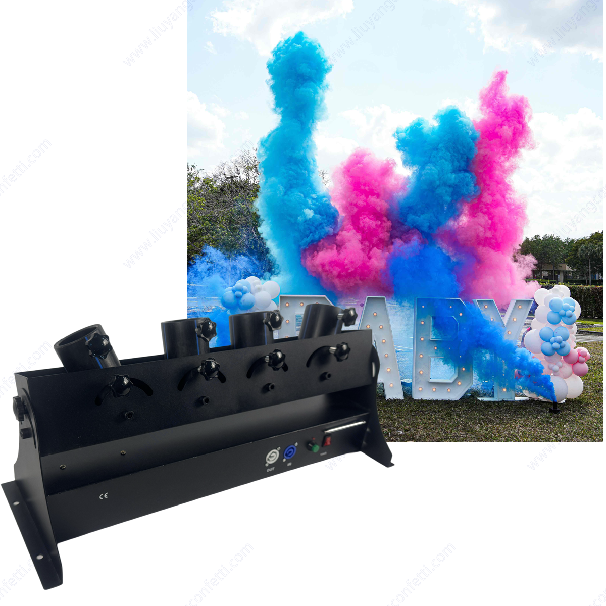 Electronic Spray Confetti Powd - Confetti Cannon Tube reseña y precio