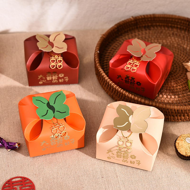 50pcs Orange Portable Gift Box - Event Party Box reseña y precio