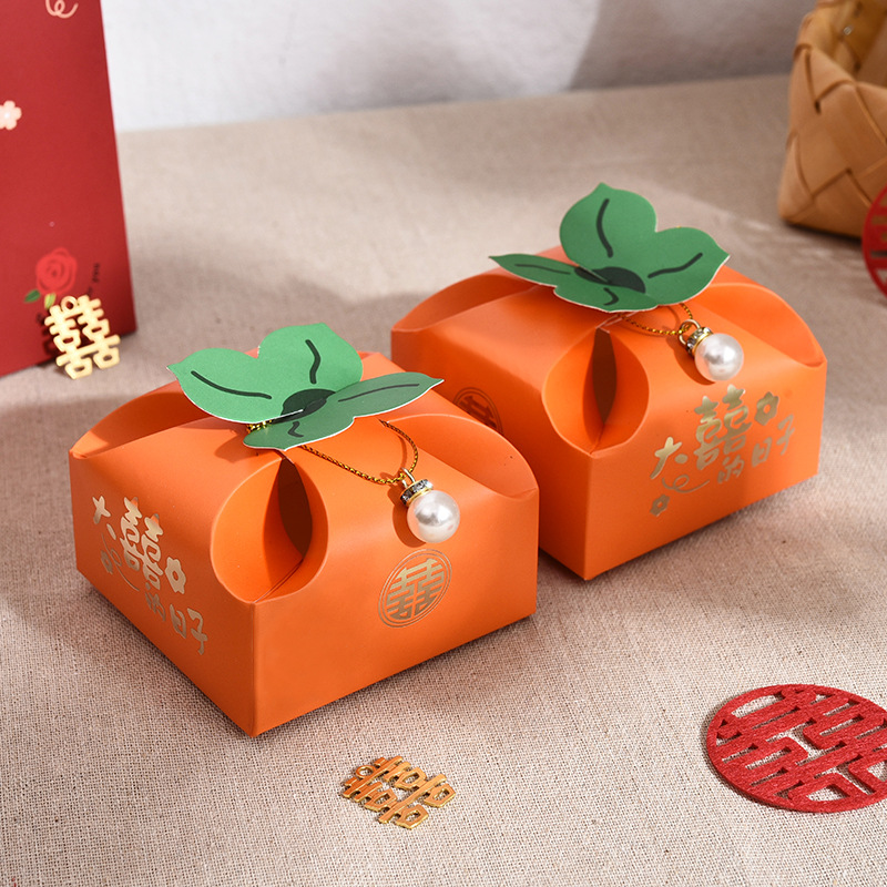 50pcs Orange Portable Gift Box - Event Party Box reseña y precio