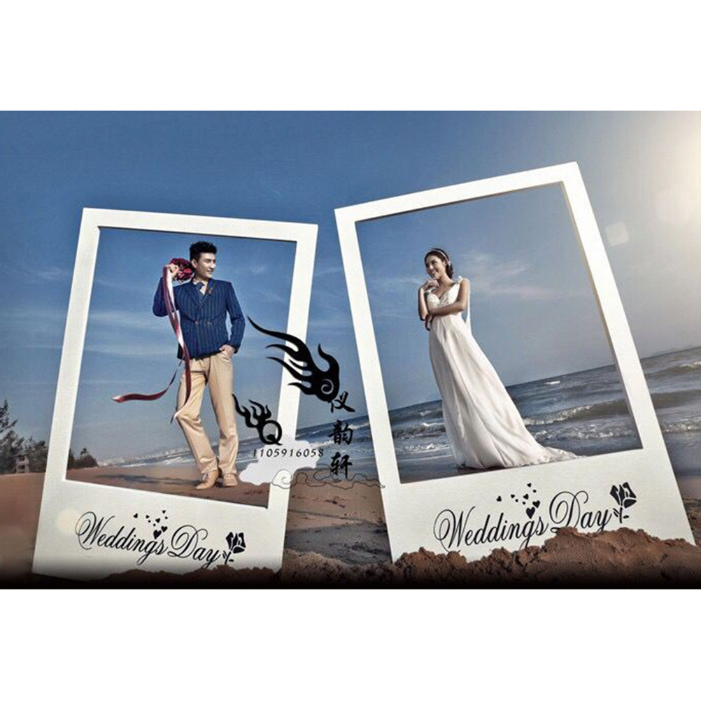 3Pcs Creative Couple Photo Fra - Photo Booth Frame reseña y precio