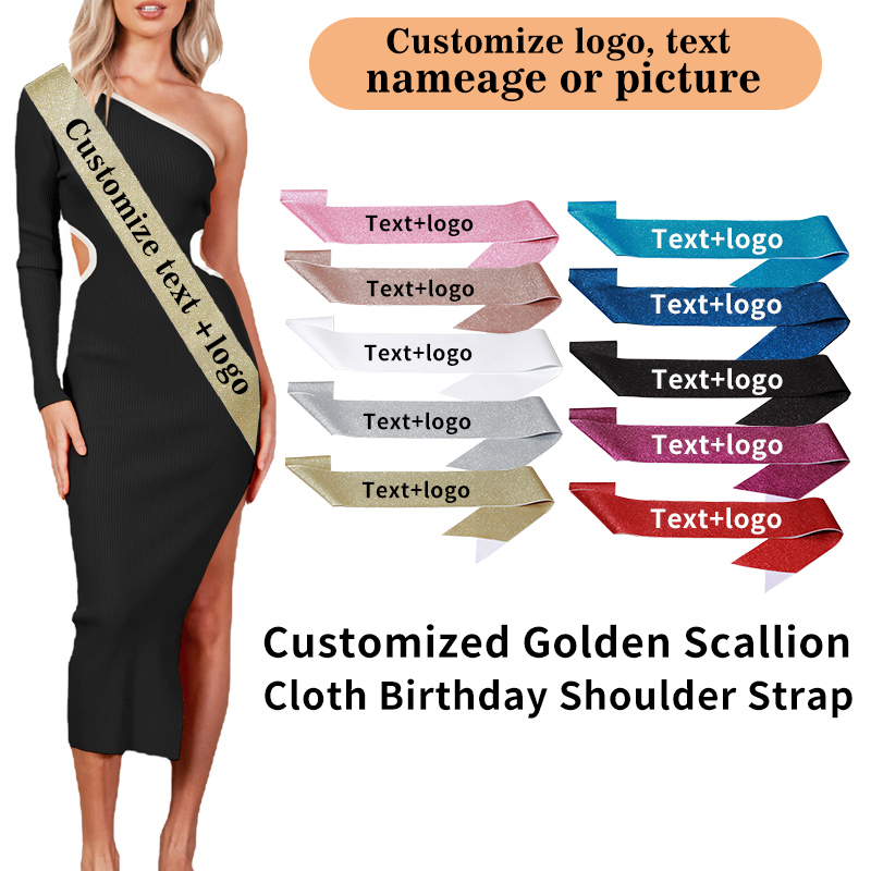 Diy Custom Glitter Satin Sash  - Birthday Sash Glitter reseña y precio