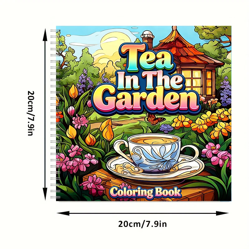 Tea In The Gardens Coloring Bo - Supply Event reseña y precio