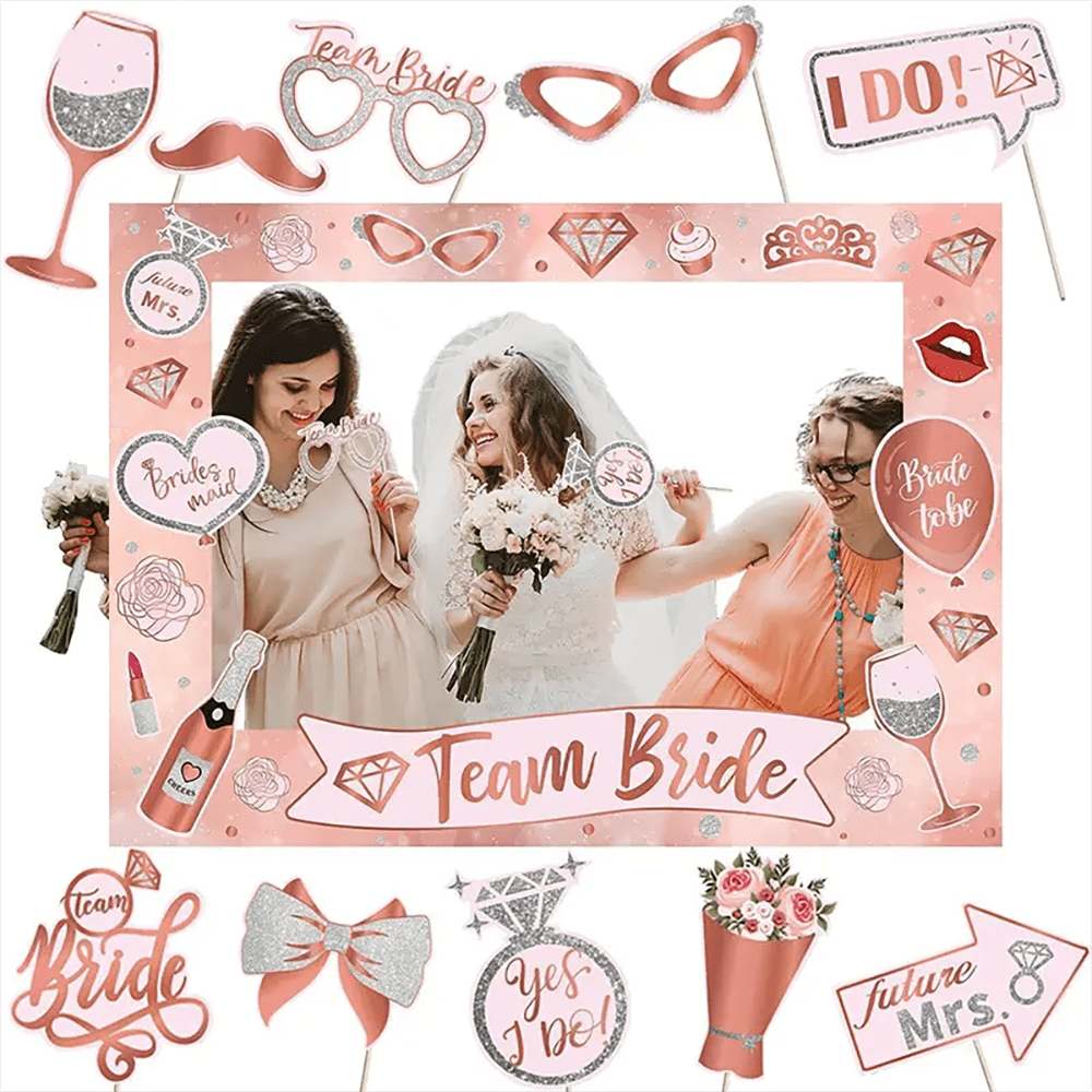 Bachelorette Party Rose Gold P - Photo Booth Frame reseña y precio