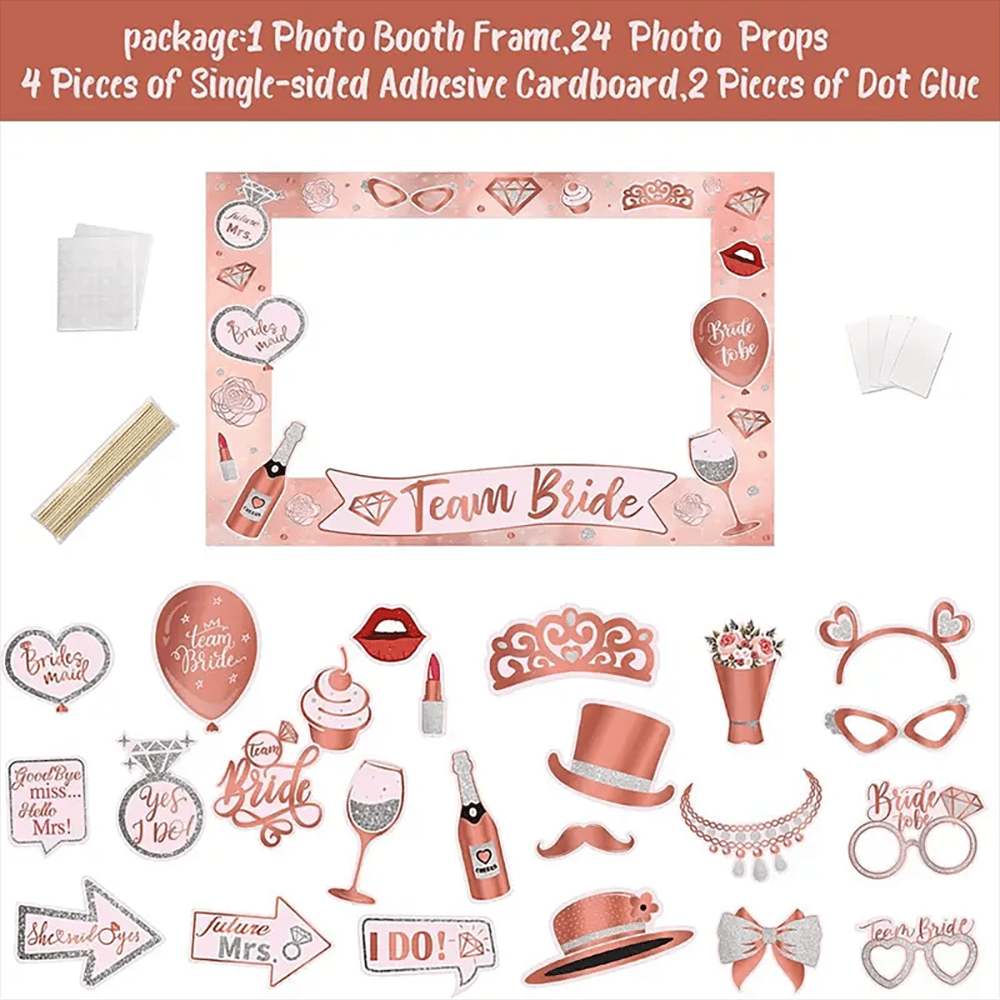 Bachelorette Party Rose Gold P - Photo Booth Frame reseña y precio