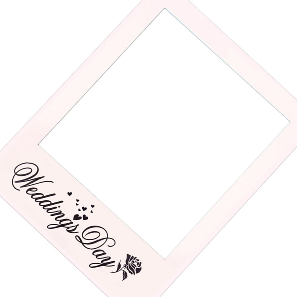White Wedding Photo Frame DIY  - Photo Booth Frame reseña y precio