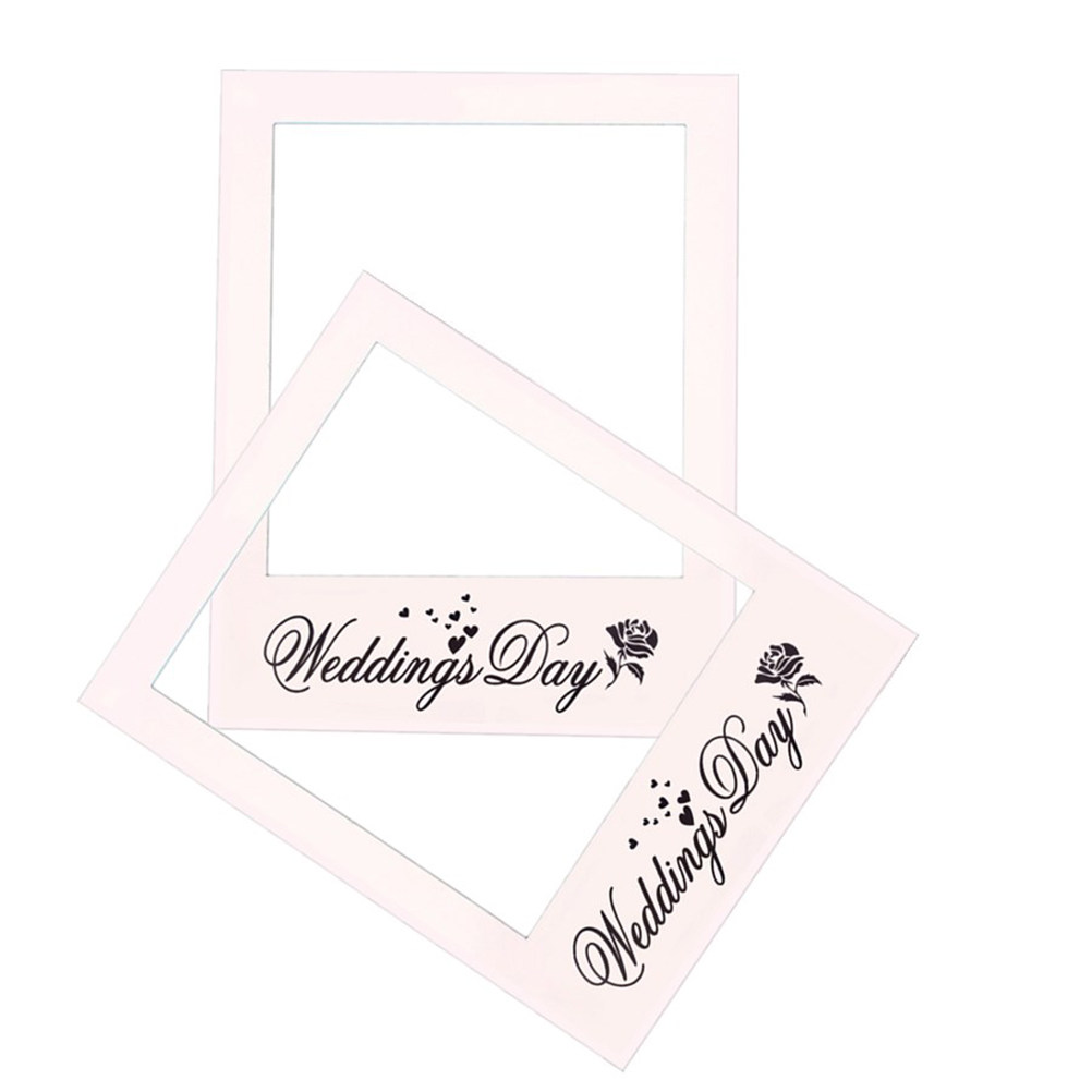 White Wedding Photo Frame DIY  - Photo Booth Frame reseña y precio