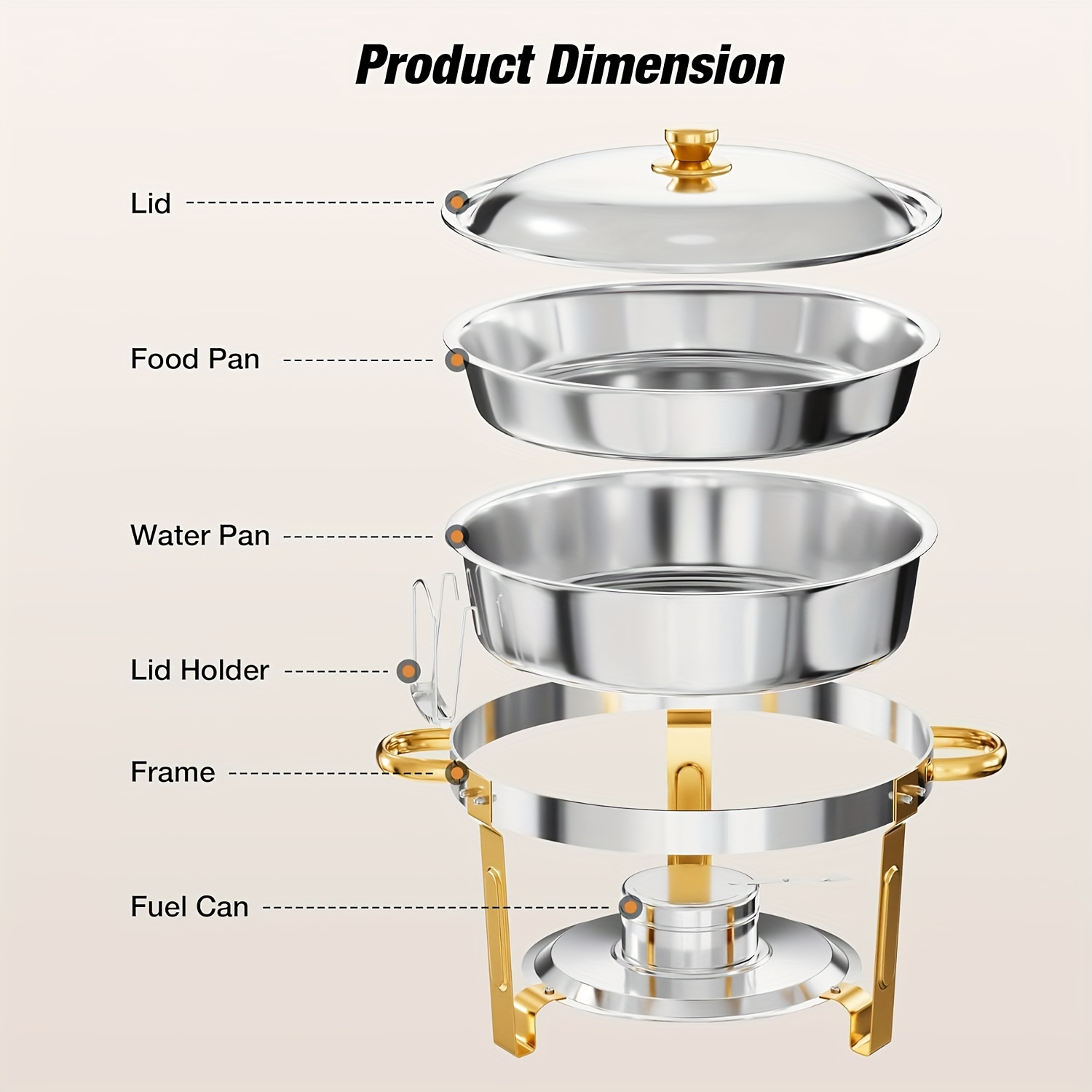 6/9QT Chafing Dishes For Buffe - Event & Party Supply reseña y precio