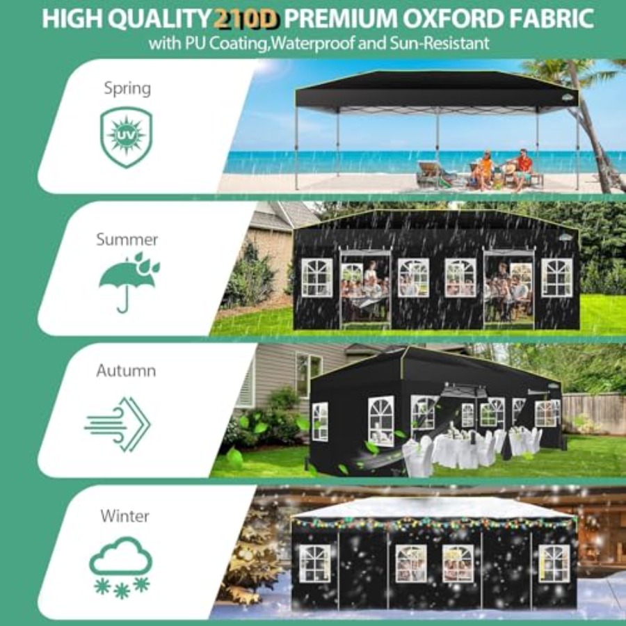 Outdoor event shelter with wat - Event & Party Supply reseña y precio