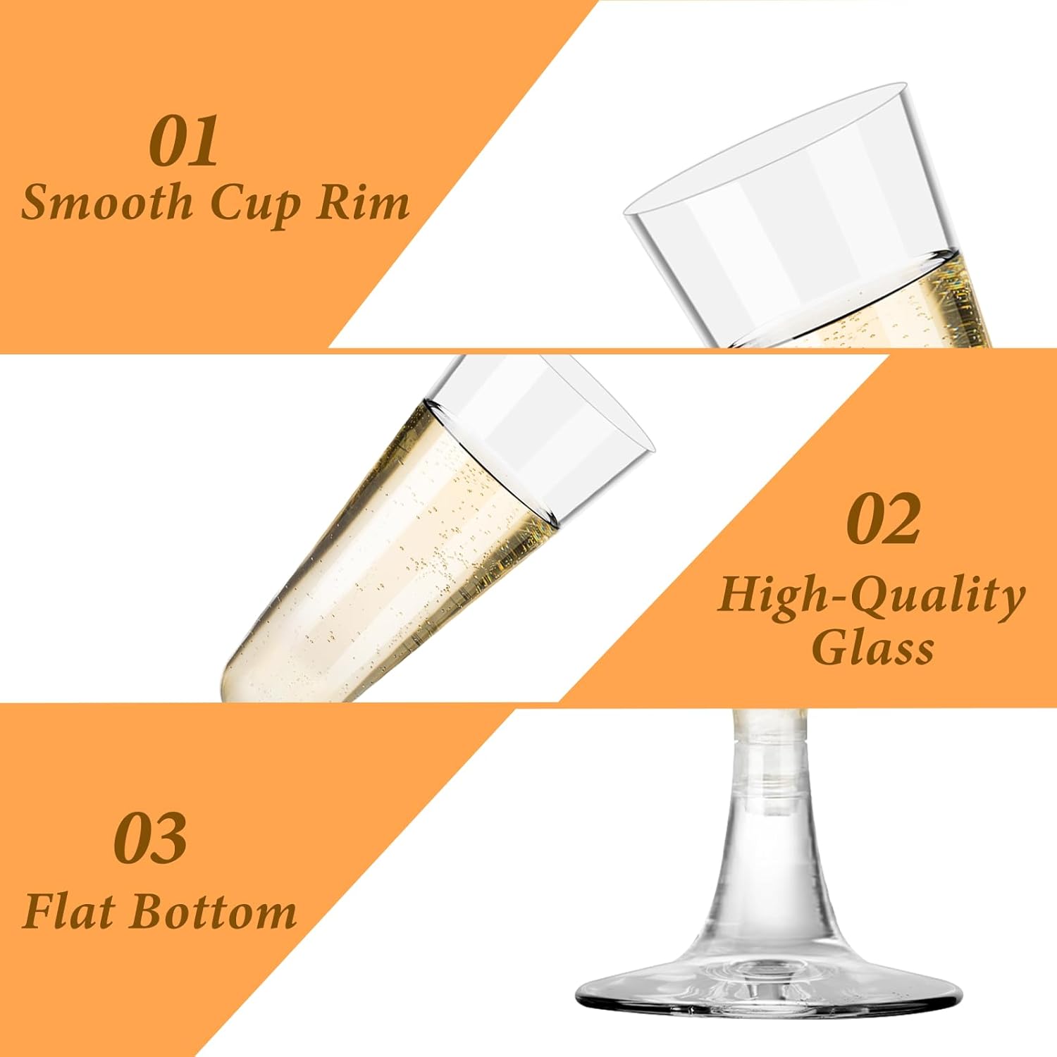 Plastic Champagne Flutes 40 Pa - Eve Party reseña y precio